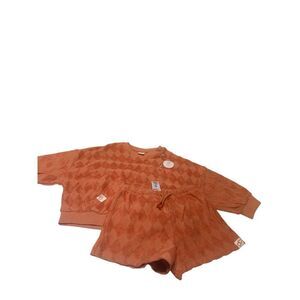 Next Girls Textured Shorts Outfit Sz 2-3 T NWT